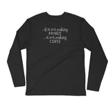 Joachim McMillan Black / S Money Long Sleeve Fitted Crew