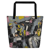 Joachim McMillan Grayscale Beach Bag