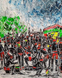Joachim McMillan "JOUVERT" ▪︎18X24X2  ▪OILS ▪︎TEXTURED  ▪︎FRAMED