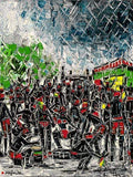 Joachim McMillan "JOUVERT" ▪︎18X24X2  ▪OILS ▪︎TEXTURED  ▪︎FRAMED