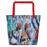 Joachim McMillan Red MO Jazz Beach Bag